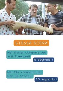 Tre uomini e una gamba: differenza tra film e trailer